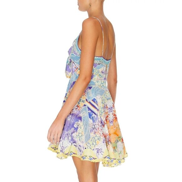 Camilla Girl In The Kimono Short Dress With Tie Front Medium b64E - Picture 5 of 9